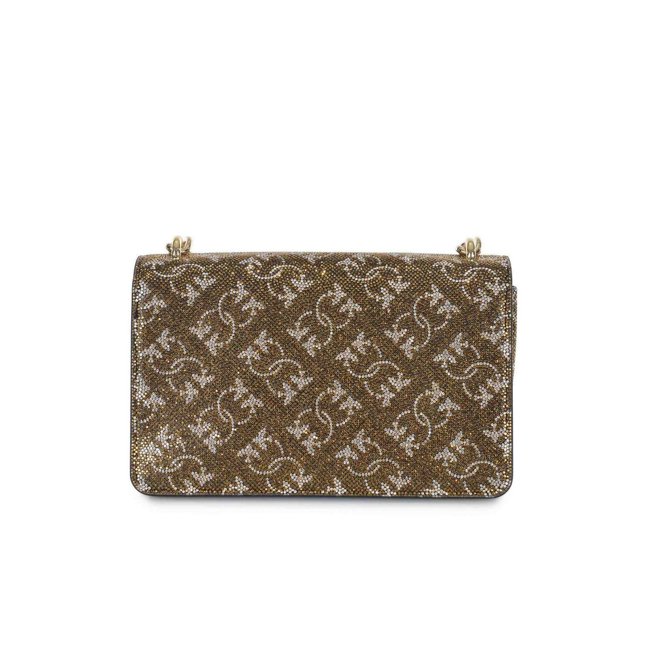 Borsa a Tracolla Donna Pinko Oro e Marrone - Stile Italiano Glamour