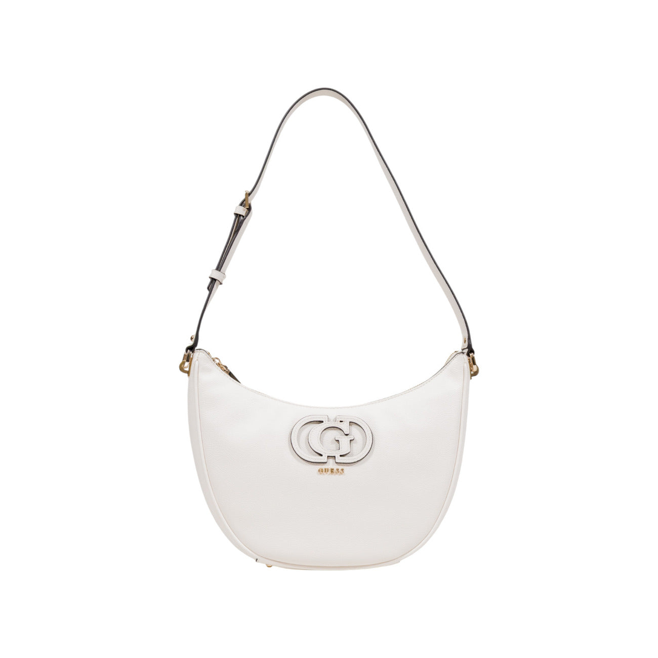Guess Borsa Donna Nera in Poliuretano 100% a Mano con Cerniera Tasca Esterna 28x20x8 cm HWBG95 36020