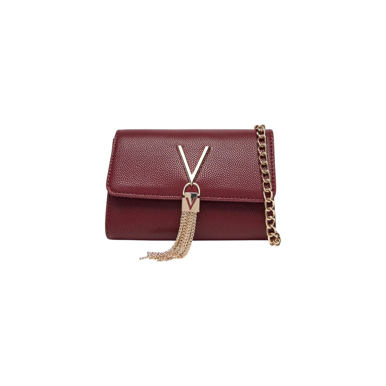 Valentino Bags Women's Black Shoulder Bag - Bag with Button and Internal Pocket 17x11.5x4cm