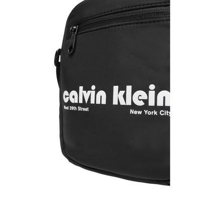 Calvin Klein Borsello Uomo Nero Tracolla Cerniera Tasche Interne Esterne Poliestere 100% Autunno Inverno LV04G3180G