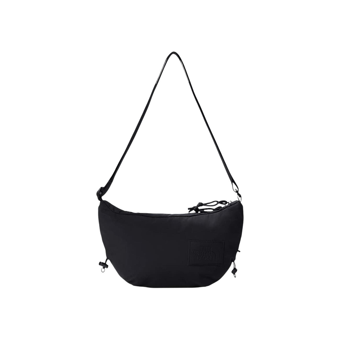 Borsa Tracolla The North Face Never Stop; 100% Nylon riciclato. Cerniere YKK, tasca posteriore con zip, tracolla satinata regolabile. Design vintage increspato, capiente e ultraleggera. Ideale per tempo libero e viaggi. Vista frontale 