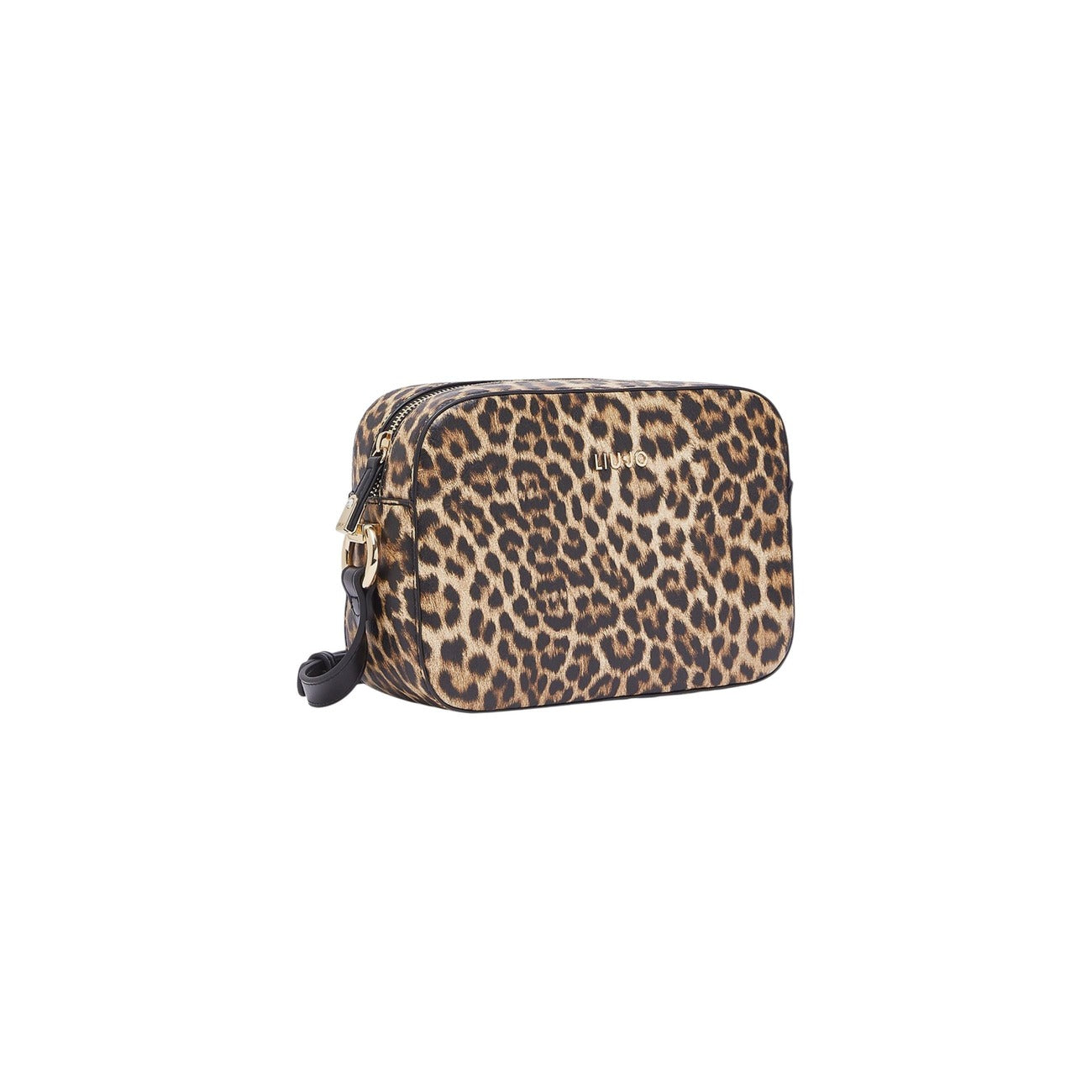 Borsa Camera Case Liu Jo; stampa animalier, tracolla regolabile, logo metallico dorato. Accessorio compatto e glamour per ogni occasione.