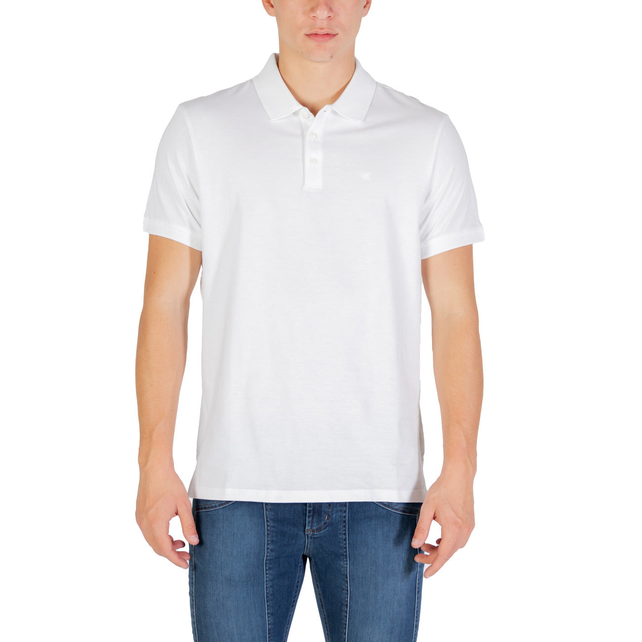 Calvin Klein Jeans Polo Uomo Blu Bottoni Colletto Polo Scollo Tondo Maniche Corte 100% Cotone Primavera/Estate LV04RD255G