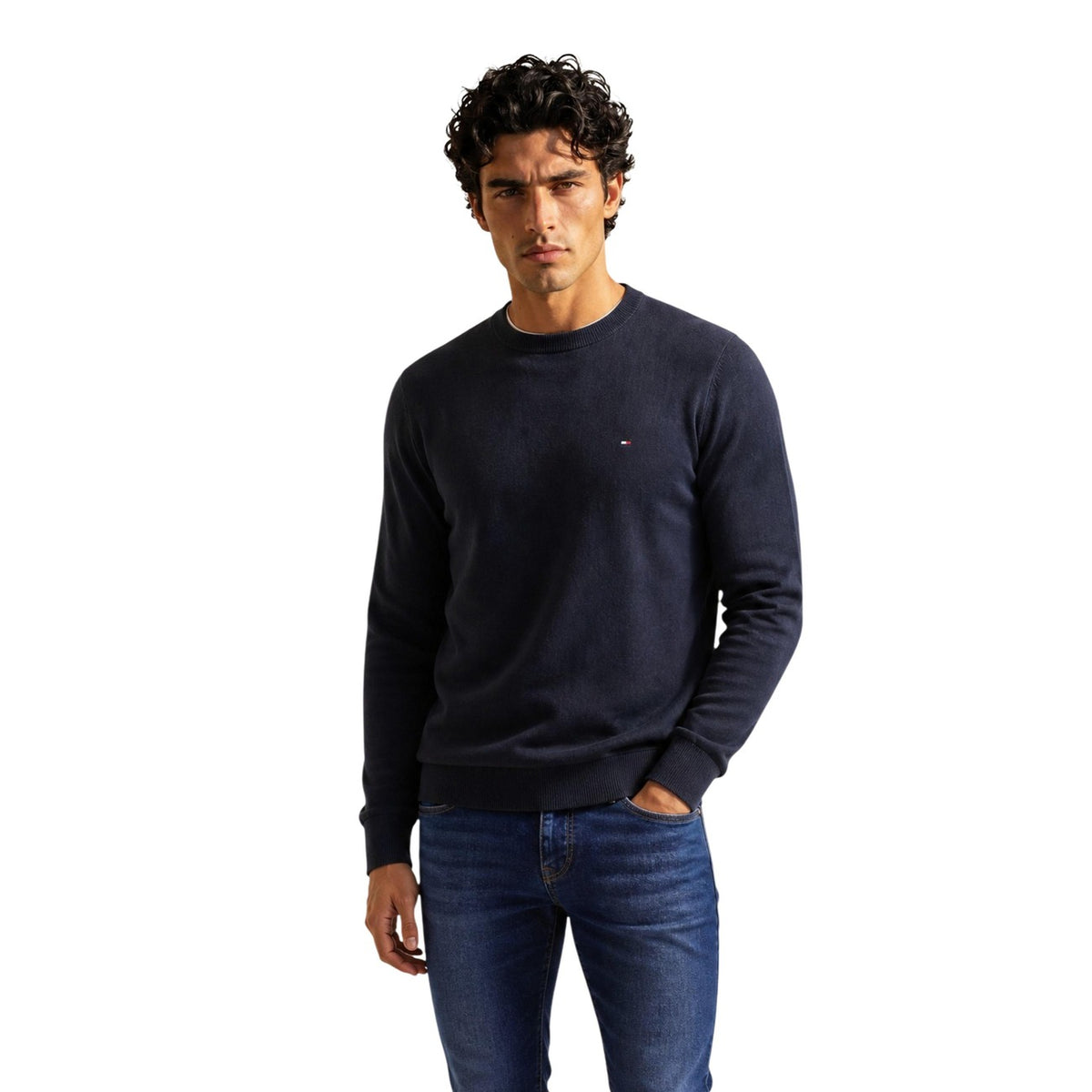 Tommy Hilfiger Pullover con cashmere e logo Uomo MW0MW28046