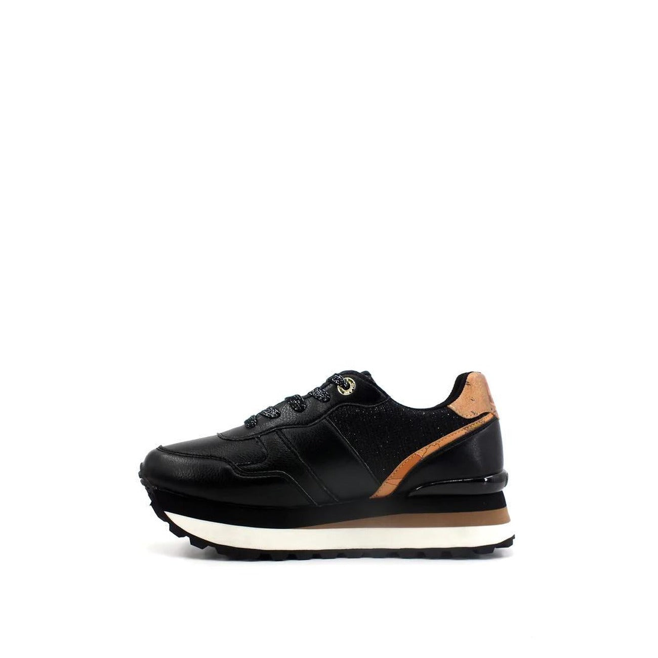 Alviero Martini Prima Classe Sneakers Donna Nere con Lacci - Sneakers Poliestere Poliuretano Basse Sportive