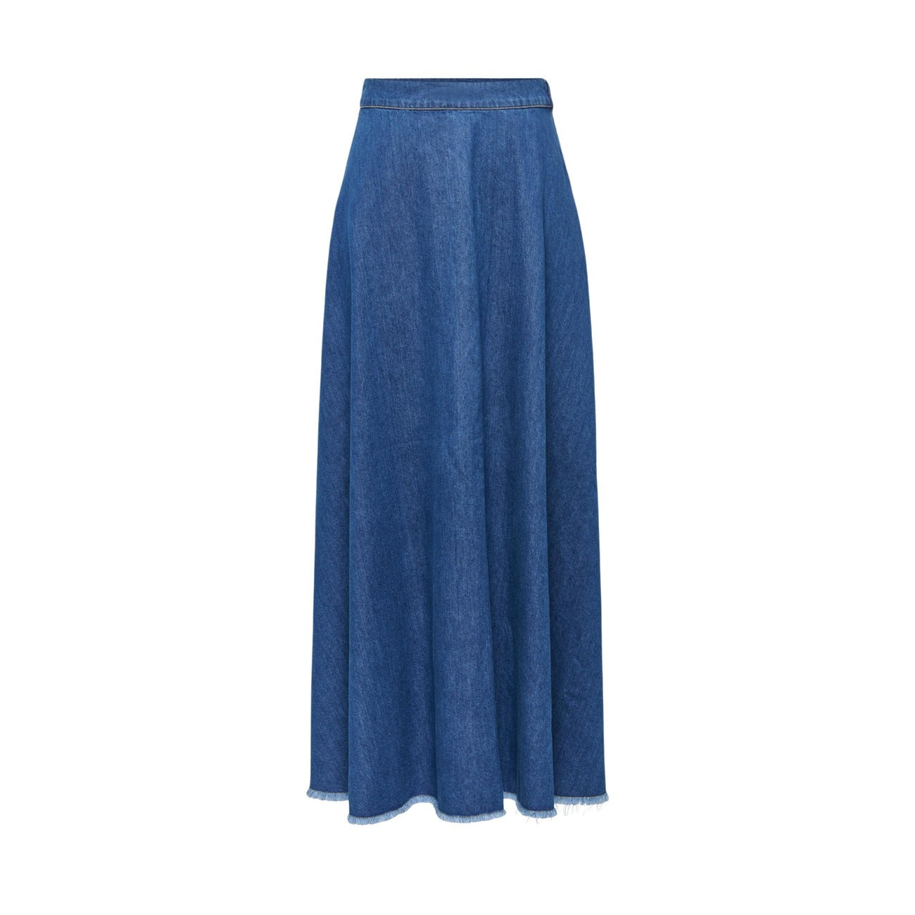 gonna longuette Only Onlmone Flowy Maxi Dnm Skirt Gua Sud Realizzata in 100% cotone. Il taglio è longuette. tessuto denim leggero. Vista frontale 