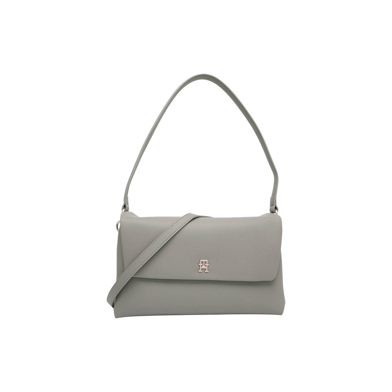 Tommy Hilfiger Women's Gray Handbag and Shoulder Bag - Bag with Internal Pocket 28x16x11cm