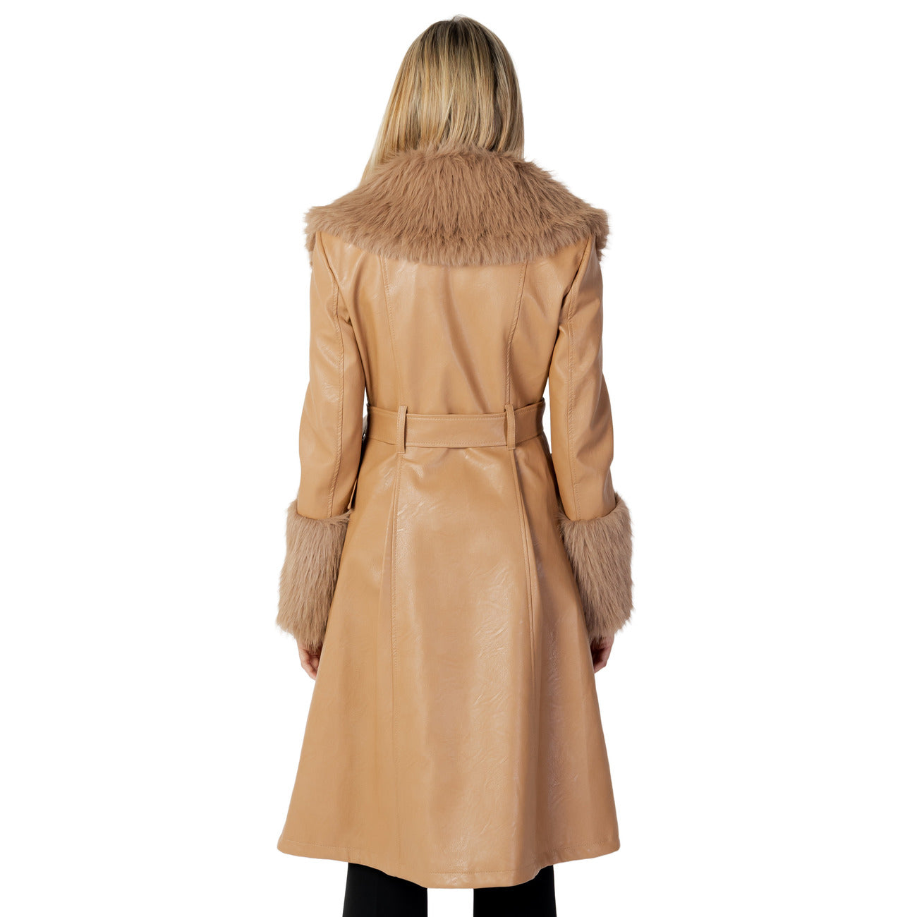 Aniye By Cappotto Donna Beige Bottoni Maniche Lunghe Tasche Anteriori Poliestere 100% Autunno Inverno 181742