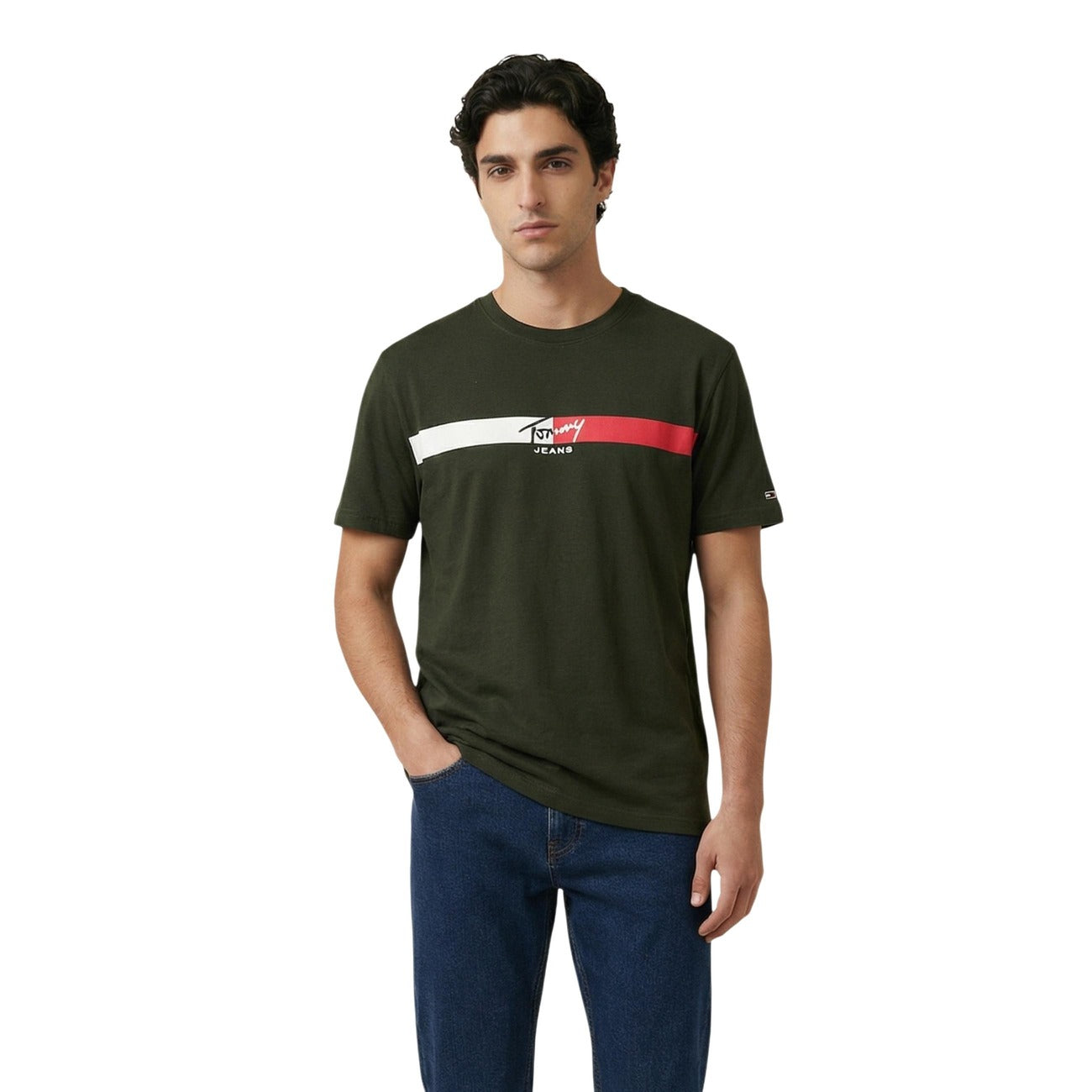 Tommy Hilfiger Jeans T-Shirt con stampa maniche corte Uomo DM0DM22539