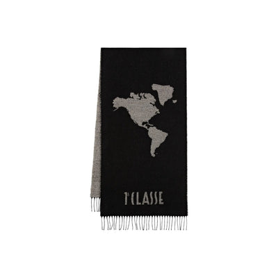 Alviero Martini Prima Classe Sciarpa Donna Grigia con Stampa Geo - Sciarpa 170x40cm Autunno Inverno