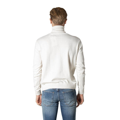 U.S. Polo Assn. Maglia Uomo Bianco Collo Alto Manica Lunga Cashmere Cotone Autunno Inverno 60909-48847