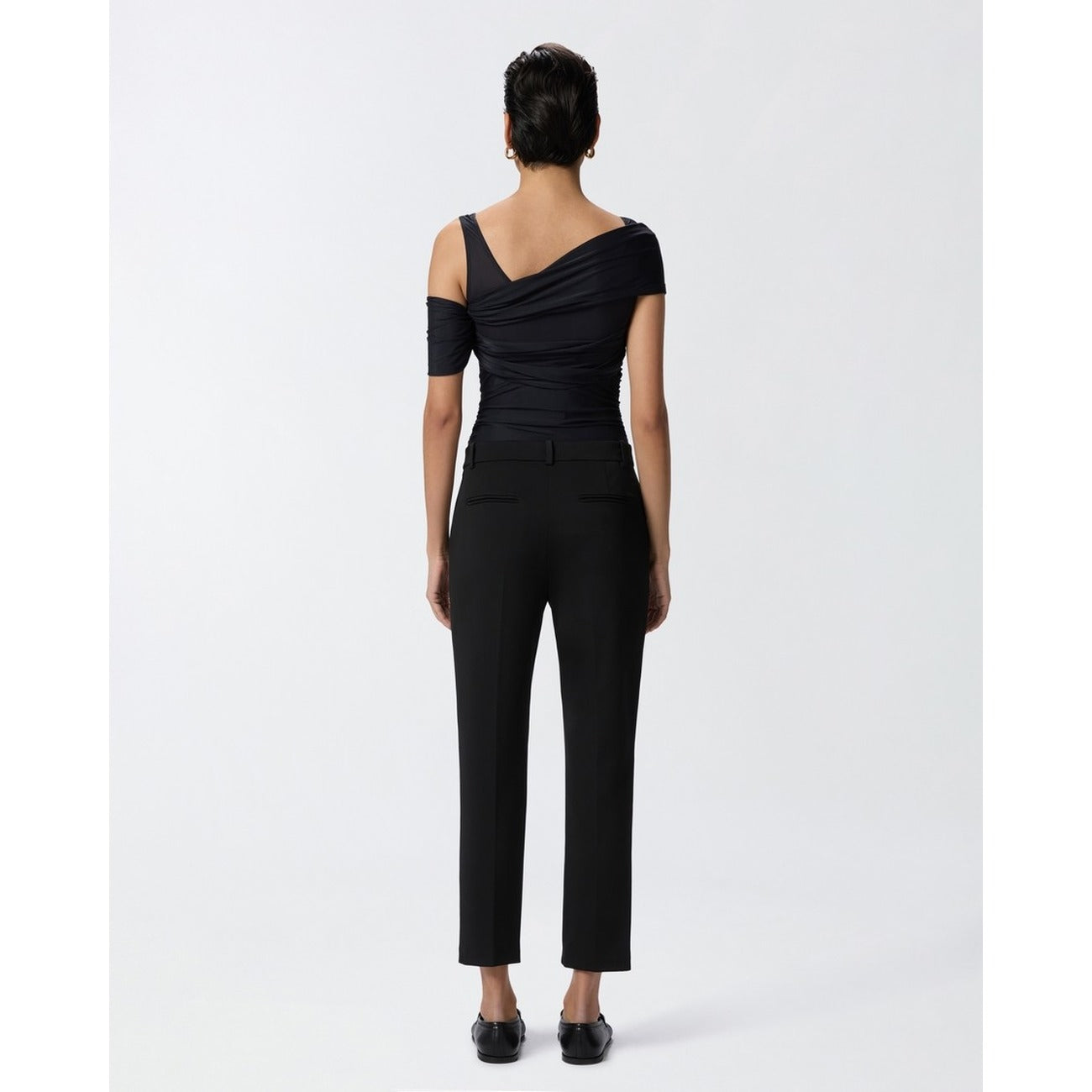 Pinko Pantaloni Donna Nero Viscosa 65% Nylon 30% Elastan 5% Primavera Estate V_32675