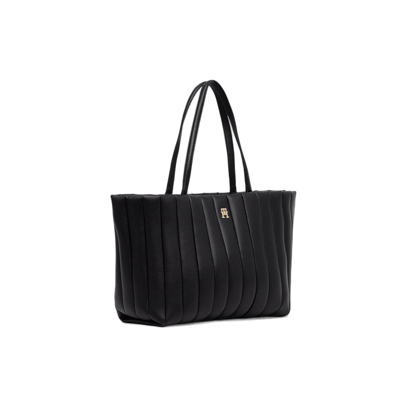 Tommy Hilfiger Borsa Donna Nera a Mano - Borsa con Tasca Interna 33x30x16cm