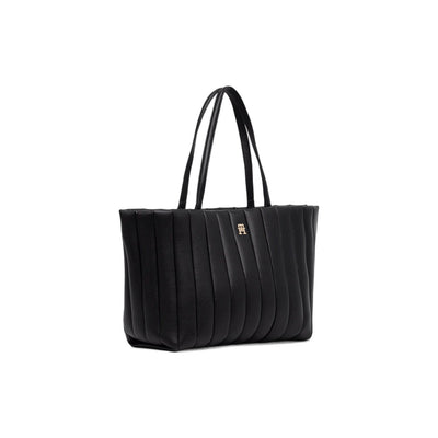 Tommy Hilfiger Women's Black Handbag - Bag with Internal Pocket 33x30x16cm