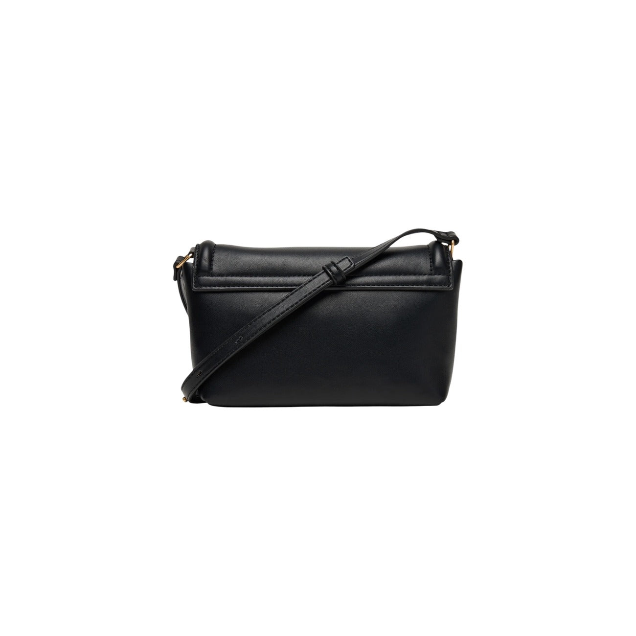 Calvin Klein Women's Black Shoulder Bag - Bag with Button and Internal Pocket 19x12x7cm