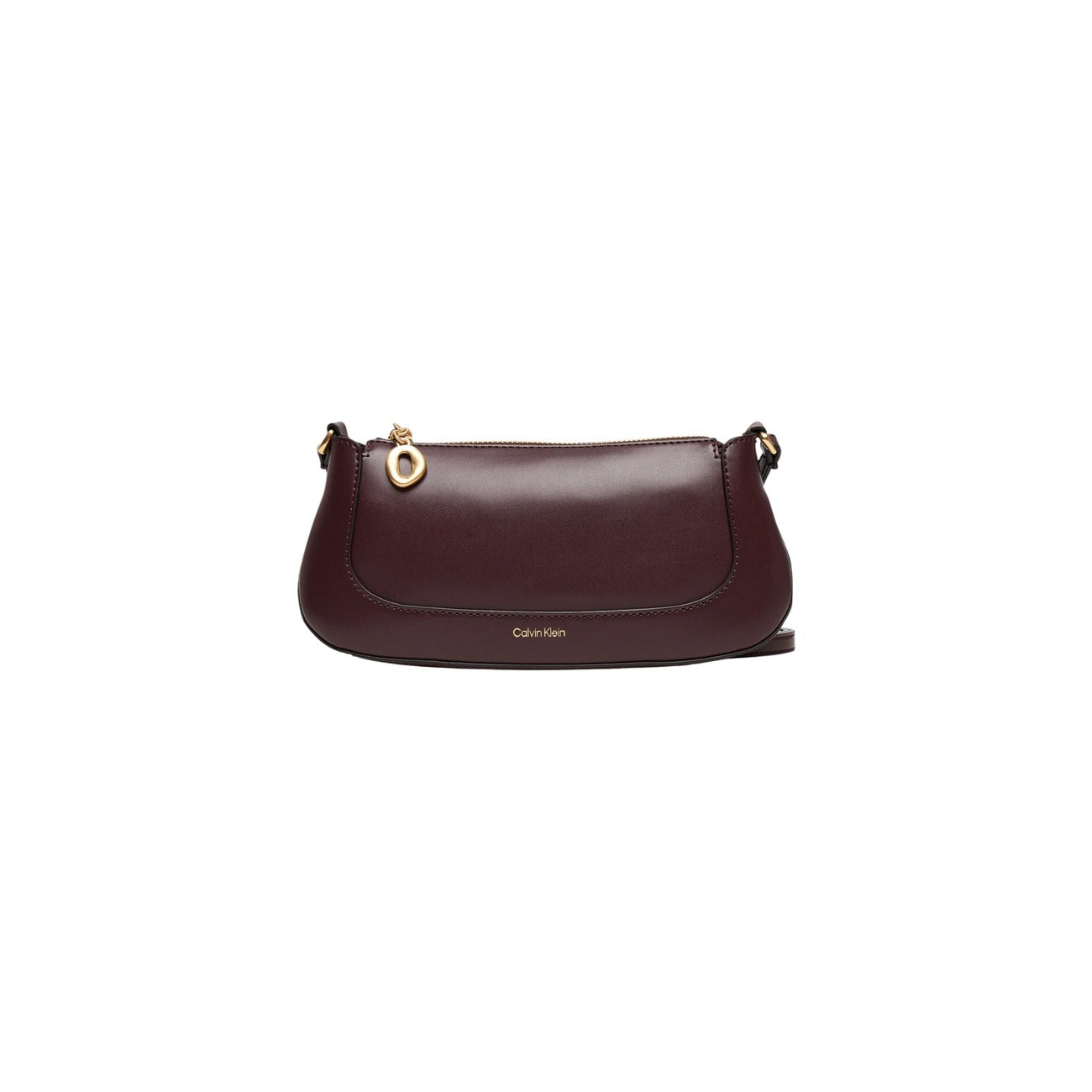 Calvin Klein Borsa Donna Nera a Tracolla con Cerniera - Borsa Poliuretano Tasca Interna 24x12x4cm