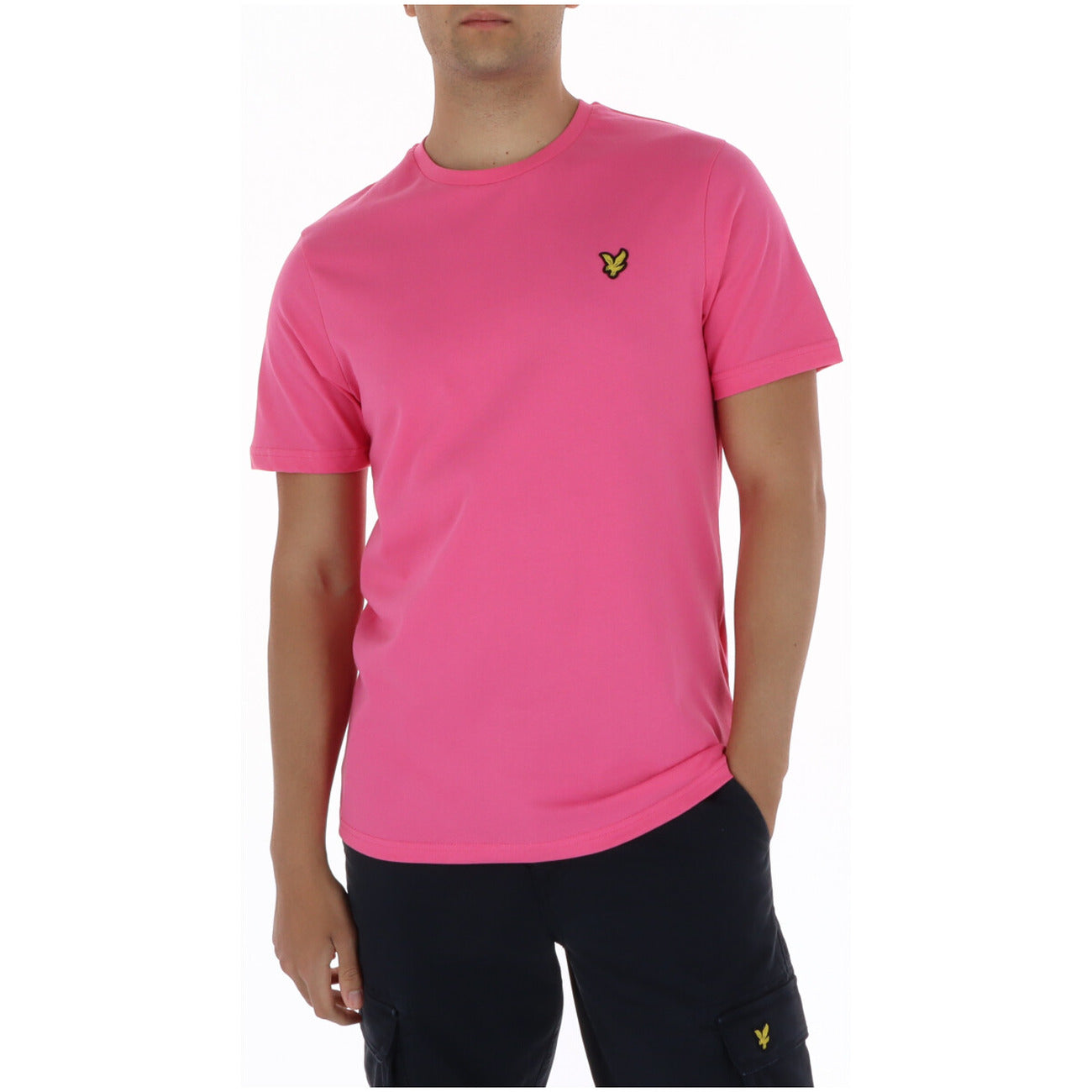 Lyle & Scott T-Shirt Uomo Marrone Manica Corta Scollo Tondo 100% Cotone Autunno/Inverno TS400VOG