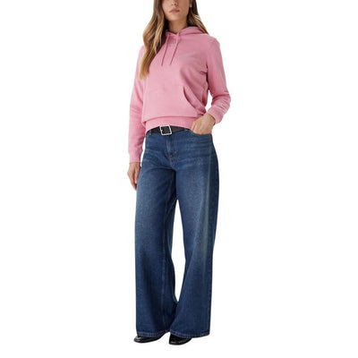 Tommy Hilfiger Jeans Felpa Cappuccio Donna Rosa DW0DW21963 - Cotone Organico 80%