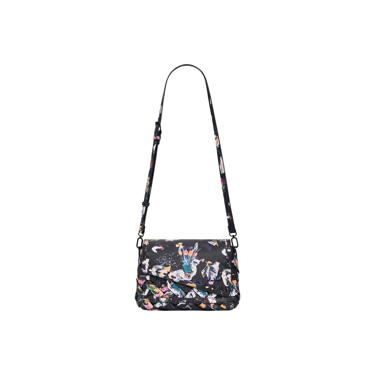 Desigual Borsa PICCOLA INTRECCIATA FLOREALE Donna con tracolla 