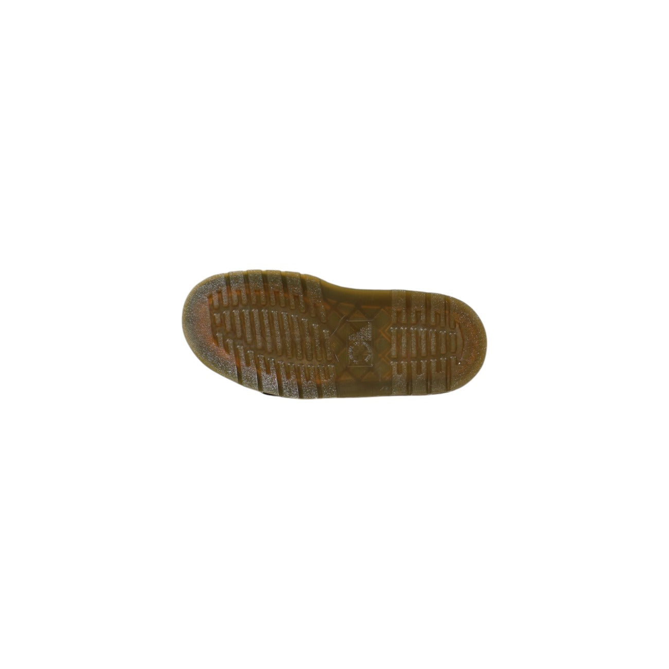Sandali Dr. Martens Josef; Nero. 100% Pelle scamosciata morbida, doppia fibbia regolabile, cuciture gialle iconiche. Resistenti, comodi e pronti per l'estate. Vista suola 