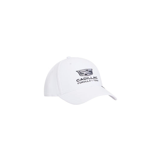 Cappellino Tommy Hilfiger Cadillac F1 Valtteri Bottas 77 AU0AU02100YBR. Cappello da baseball replica pilota F1 numero 77 unisex in poliestere con fori di ventilazione e loghi ufficiali.