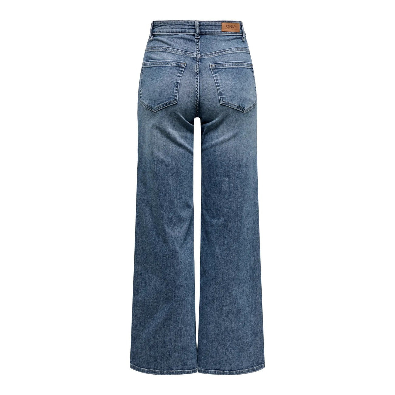 Jeans Only donna Wide Fit blu grigio 15338787. Jeans a vita alta e gamba larga Special Blue Grey Denim in cotone elasticizzato, 5 tasche con zip e bottone, pantaloni jeans estivi comodi e morbidi Primavera/Estate.