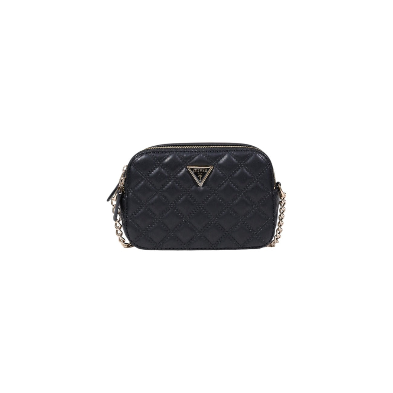 Guess Borsa Donna Nera in Poliuretano 100% con Cerniera Tasche Interne 13x20x7 cm HWQG96 73140