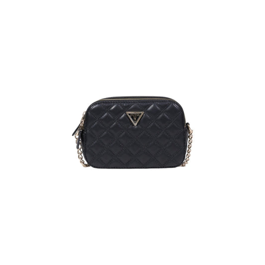 Guess Borsa Donna Nera in Poliuretano 100% con Cerniera Tasche Interne 13x20x7 cm HWQG96 73140