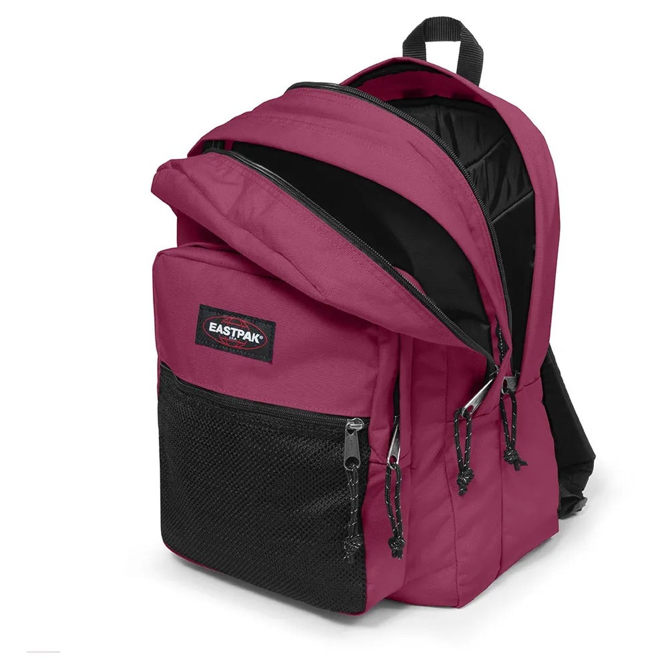 Zaino Eastpak Pinnacle Viola; Dimensioni 42x32x25.5 cm. Doppio scomparto capiente in 100% poliammide. Tasca con organizer, tasca esterna in mesh, schienale e spallacci imbottiti antiscivolo. Frontale laterale 