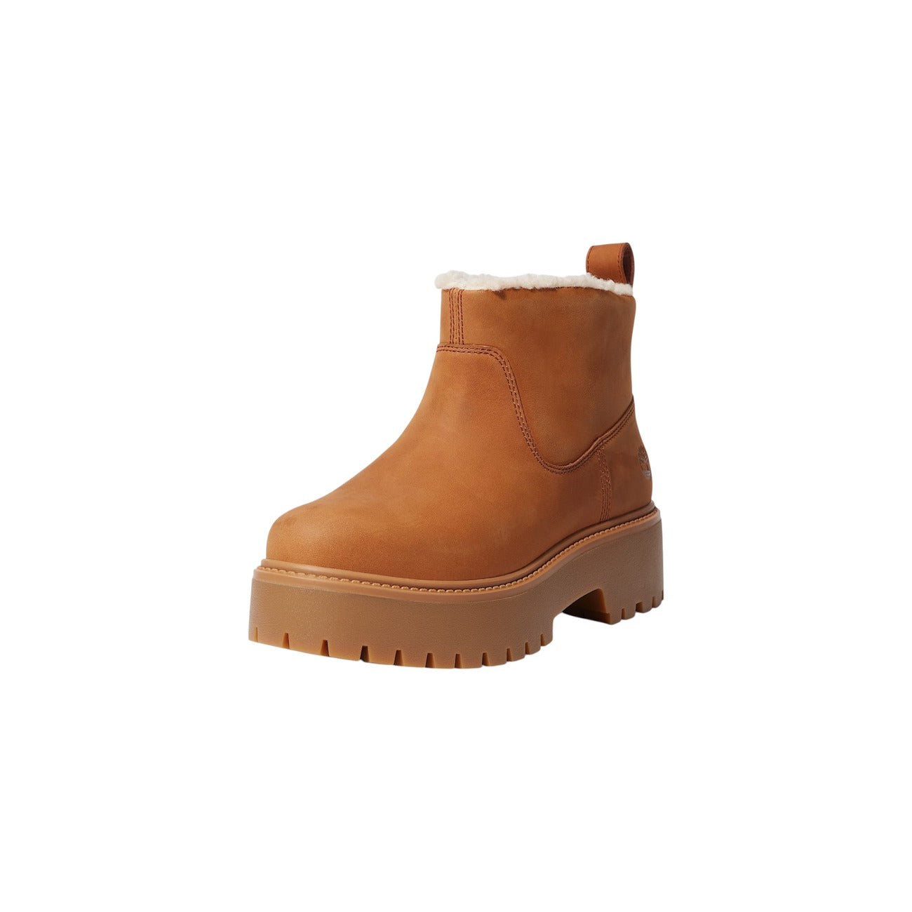 Stivali Timberland donna marroni Stone Street TB0A283GEM7. Polacchini bassi slip-on con suola alta su plateau, pelle ecosostenibile Premium Leather, calda imbottitura interna e soletta traspirante OrthoLite.