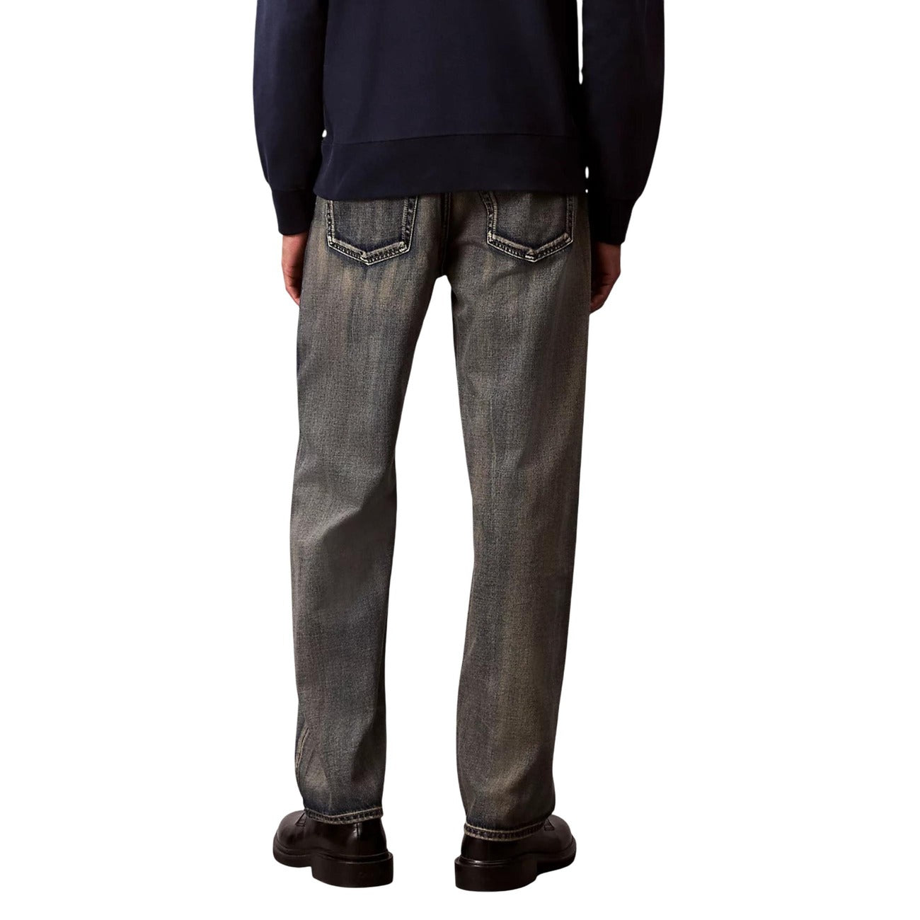 Calvin Klein Jeans Jeans Uomo Grigio Cerniera Tasche Anteriori Posteriori Cotone 74% Lyocell 11% Acetato 15% Autunno Inverno LV04RC739G