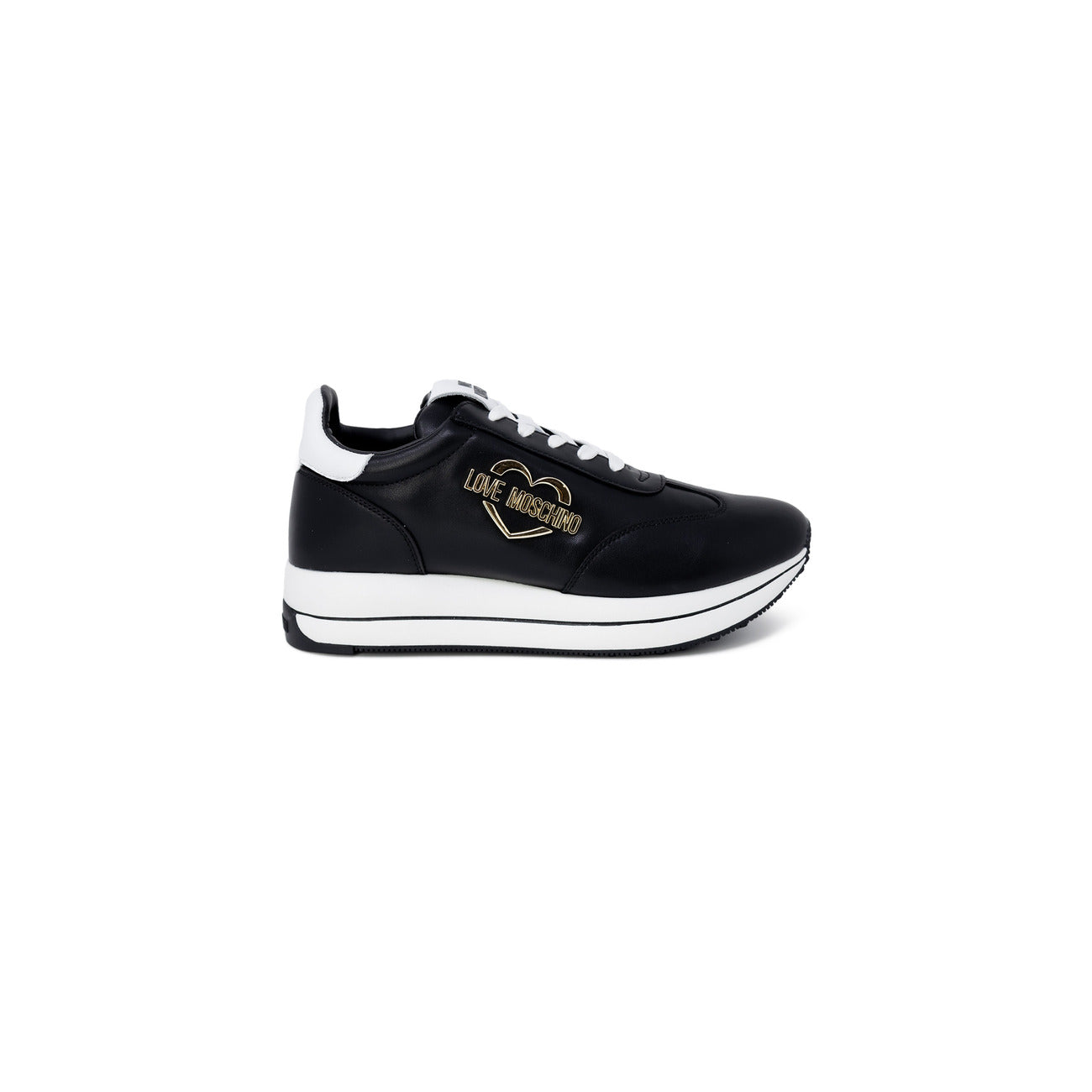 Sneakers Donna Love Moschino Nere - Italian Luxury Fashion