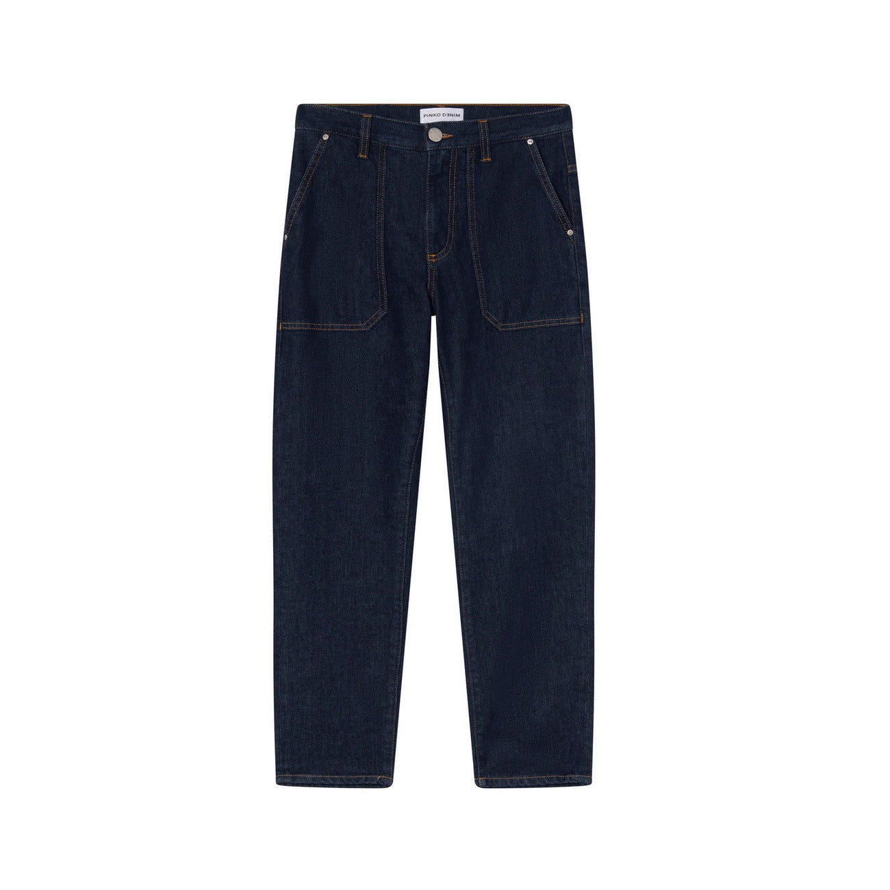 Pinko Jeans Donna Blu con Zip Bottone Tasche Anteriori Posteriori in Cotone 99% Elastan 1% Autunno/Inverno B_44741