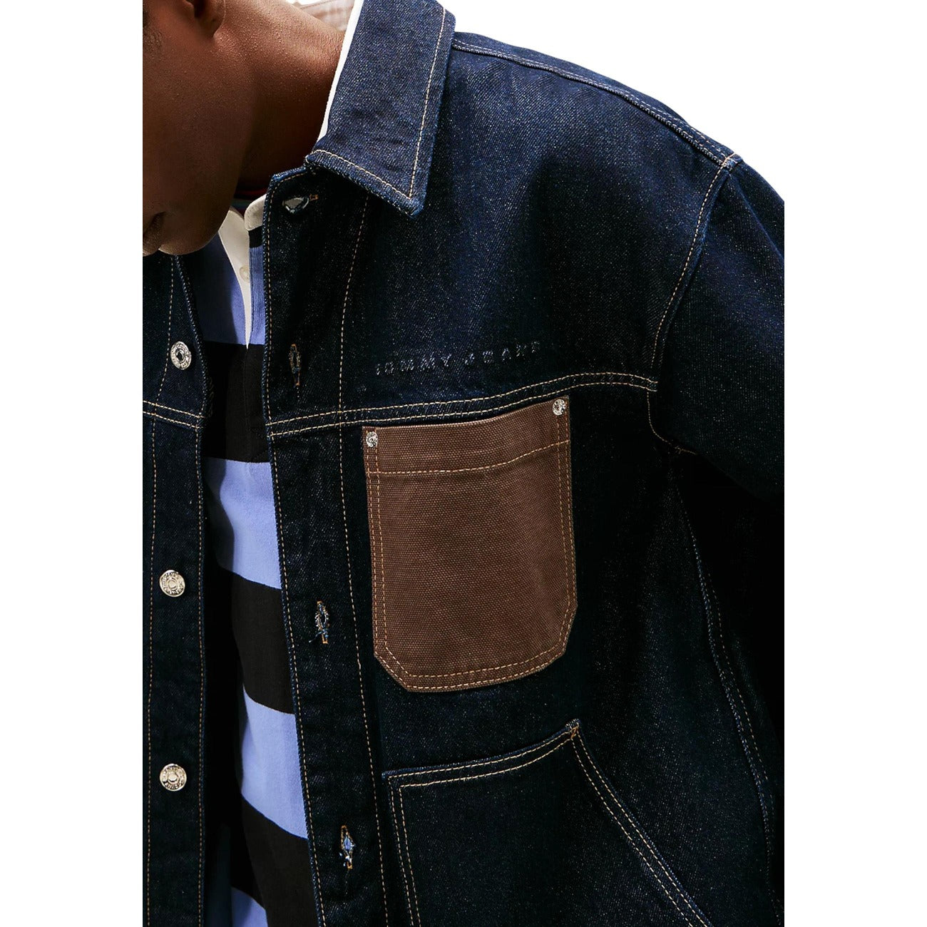 Tommy Hilfiger Jeans Giacca di Jeans relaxed fit in stile funzionale Uomo DM0DM22419