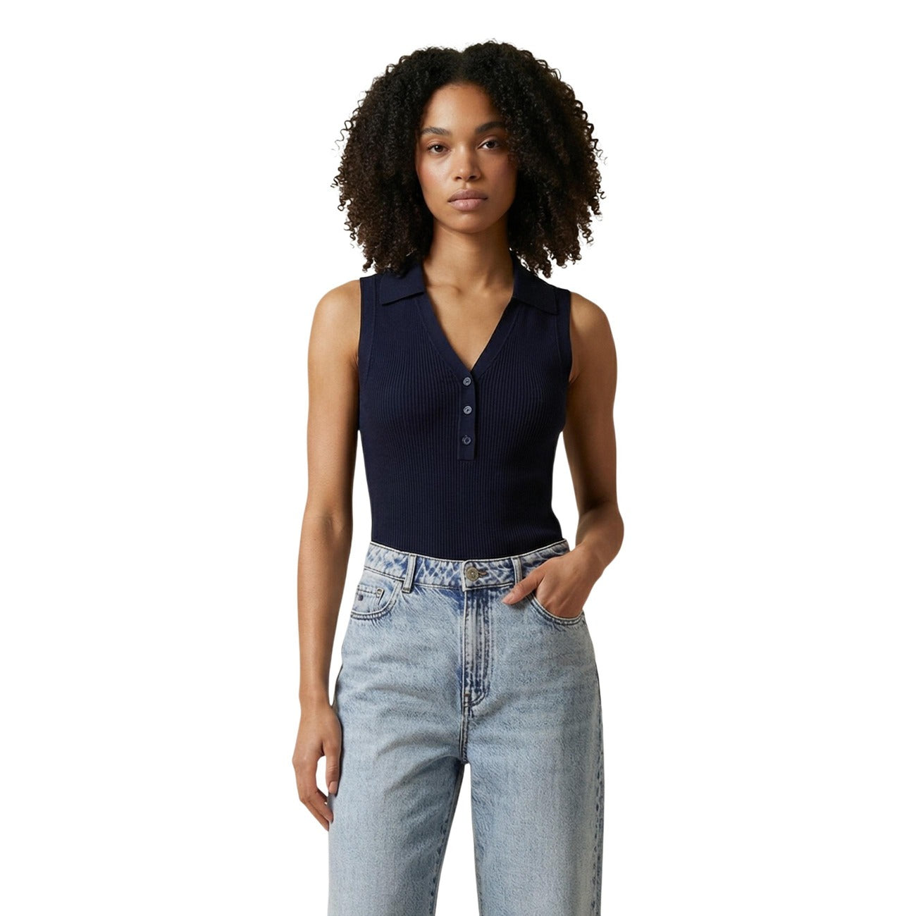 Jacqueline De Yong Canotta JDYNANNA S/L COLLAR TOP KNT Donna 15351433