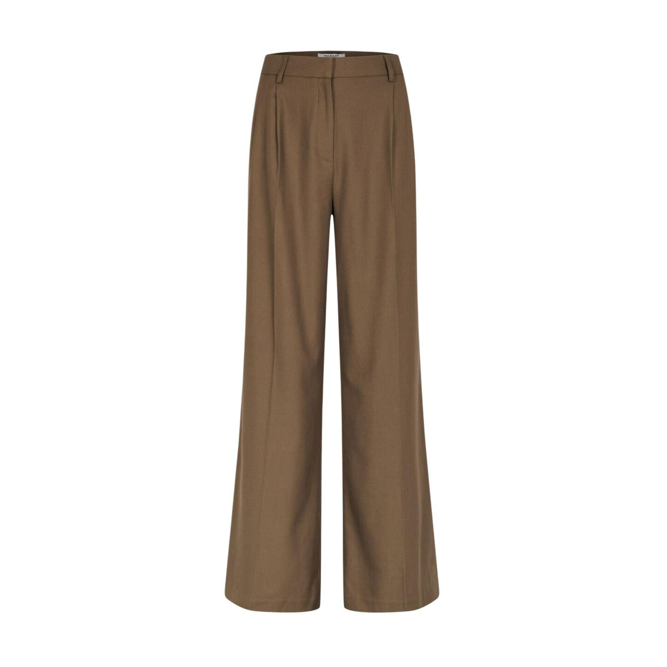 Morgan De Toi PFIDI.F Wide-Leg Trousers; tessuto fluido eco-friendly (30% riciclato), gamba larga, tasche laterali. Il pantalone versatile per un look sofisticato Colore verde vista frontale Stesa 