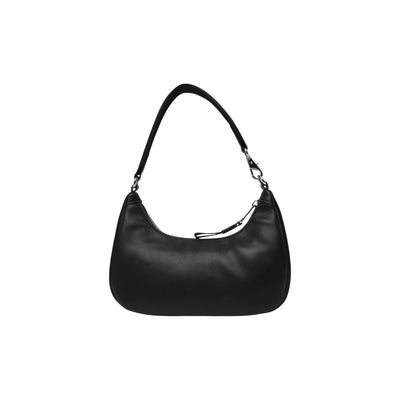 Borsa a Mano Donna Tommy Hilfiger Jeans Nera con Scritta Bianca - Stile Americano