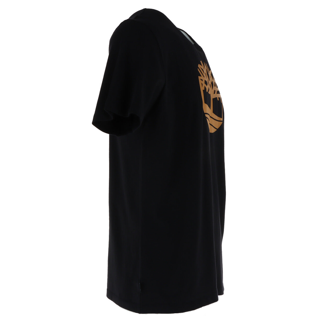 T-shirt uomo Timberland KENNEBEC RIVER TREE LOGO nera in cotone a maniche corte primavera estate - vista laterale 