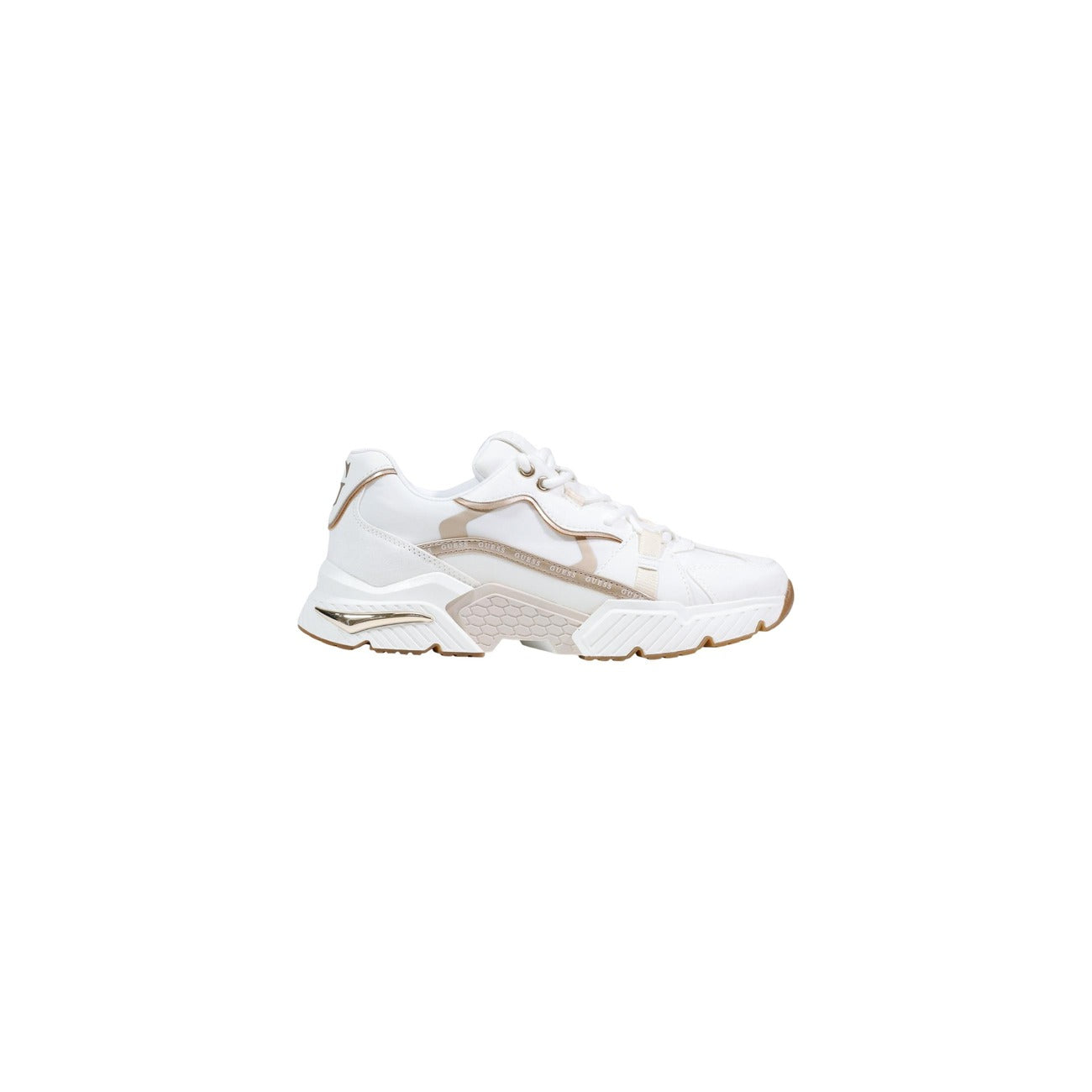 Guess sneaker runner CARRLI Runner in simil pelle. Punta tonda. Altezza para 4 cm.
Chiusura con stringhe.
Inserti laminati. Scritta logo lato e retro.
Composizione tomaia: 60%Polyester, 40%Poliuretano. Sottopiede e fodera interna in tessuto.
Suola in gomma termoplastica.