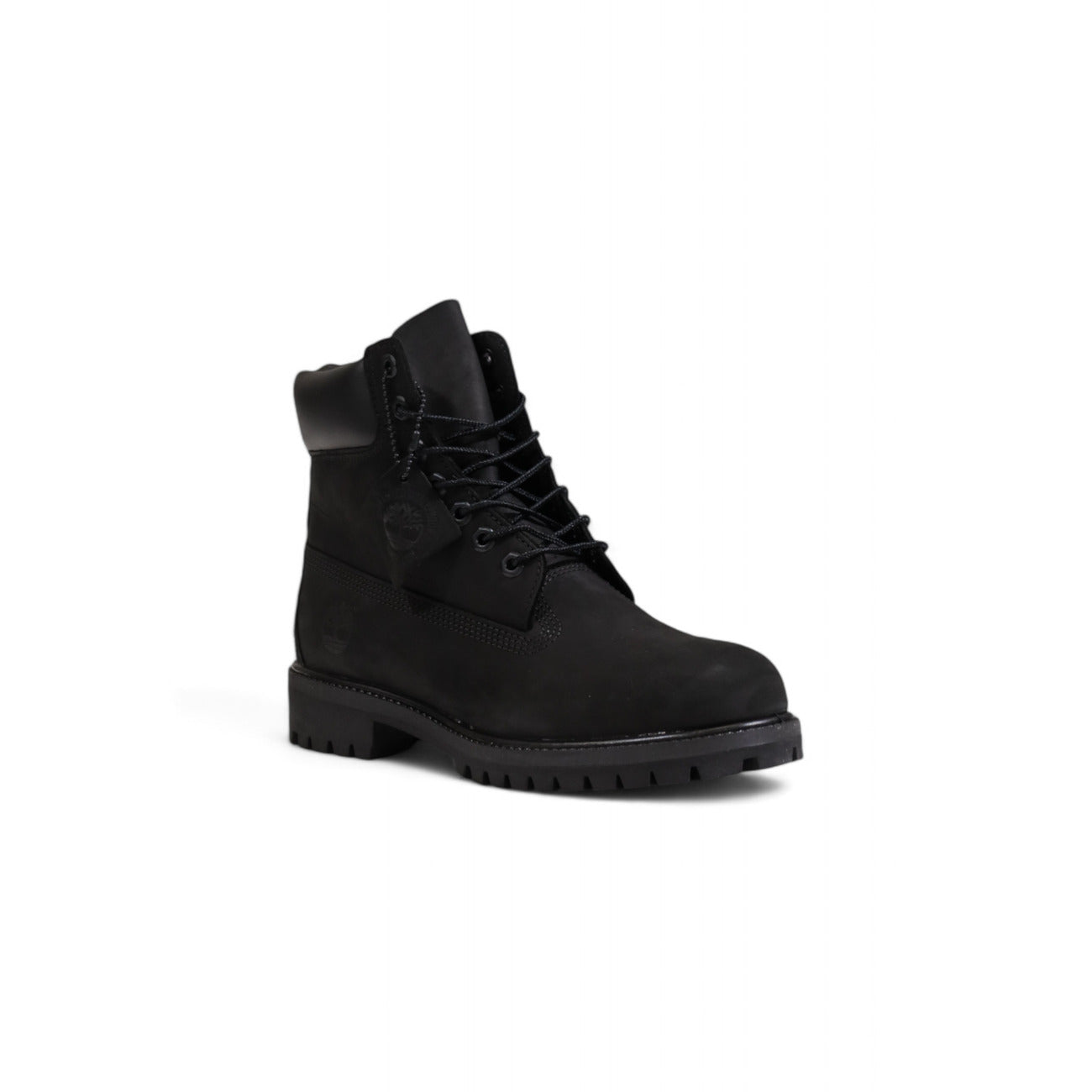 Stivali Timberland uomo nero Premium 6 Inch TB110073001. Polacchini classici alti impermeabili in pelle nera con imbottitura calda PrimaLoft 400g, soletta ammortizzante Anti-Fatigue e fodera ecologica ReBOTL.