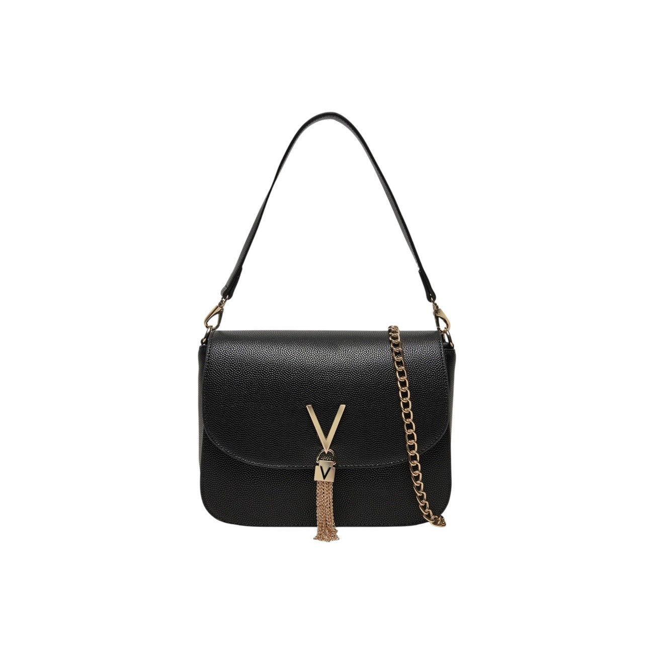 Valentino Bags Borsa Donna Nera a Mano - Borsa Poliuretano Tasca Interna 23x17x8cm