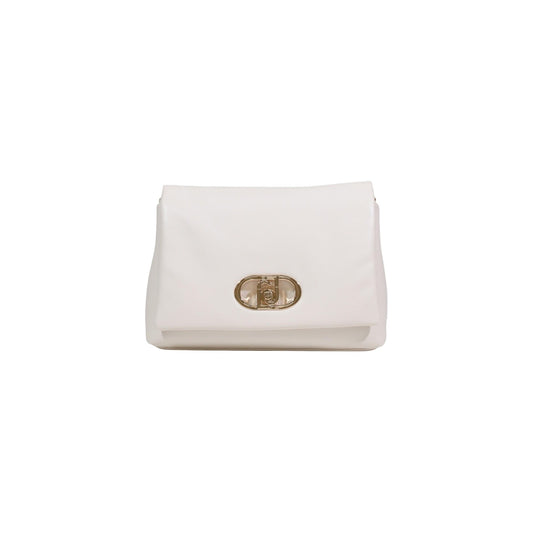 Borsa Liu Jo panna; Effetto Nappa. Manico a catena, tracolla removibile, chiusura con bottone magnetico. Dimensioni 32x22x12 cm. Linea ecosostenibile Liu Jo Better. Accessorio sofisticato per la stagione Primavera/Estate. Vista frontale 