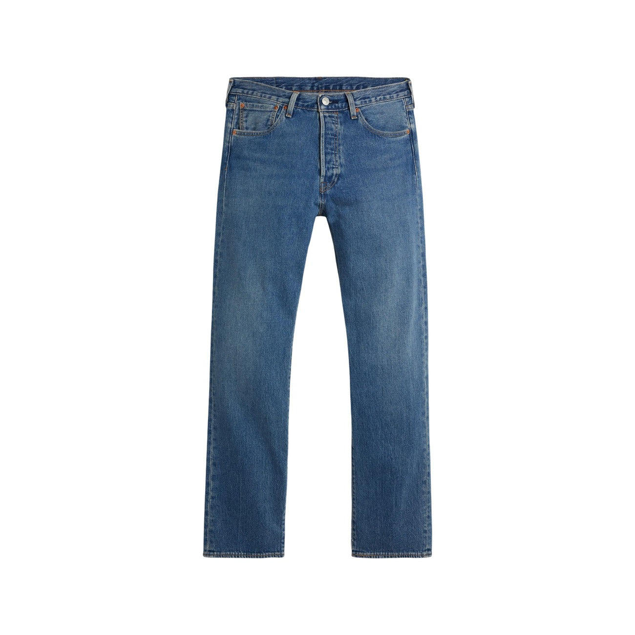 Jeans Levi's 501 uomo blu 00501-3649. Pantaloni denim classici da uomo regular fit a gamba dritta e vita regular in cotone blu con 5 tasche, chiusura con cerniera e rivetti metallici, abbigliamento casual 4 stagioni.