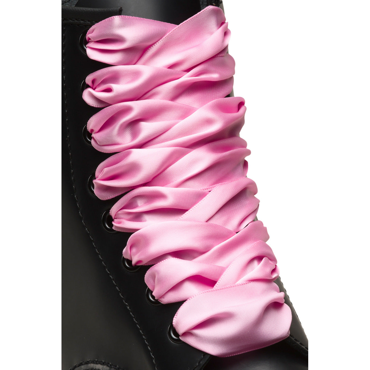 Lacci Nastro Dr. Martens; Rosa. 100% Tessuto, lunghezza 140 cm. Per scarpe 8-10 occhielli. Accessorio per personalizzazione scarpe, stile 4 stagioni.