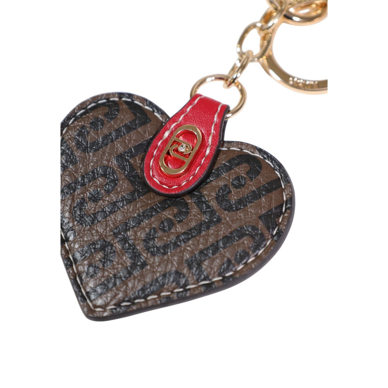 Portachiavi Cuore Liu Jo; Marrone. Stampa monogramma all-over, dettagli dorati, chiusura con moschettone. Accessorio glam e idea regalo perfetta.