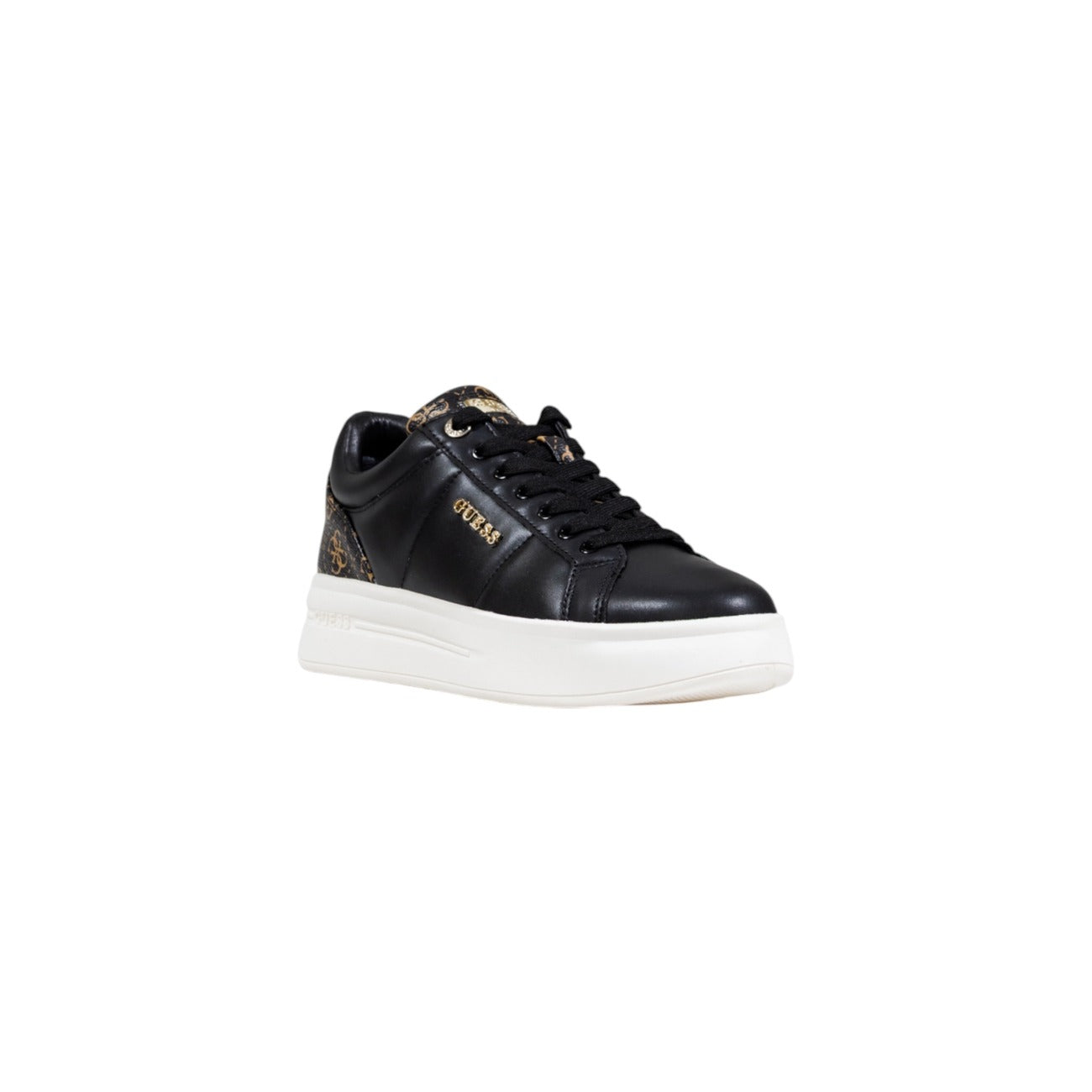 Guess Sneakers Donna Nere con Lacci - Scarpe Sportive Poliestere Poliuretano