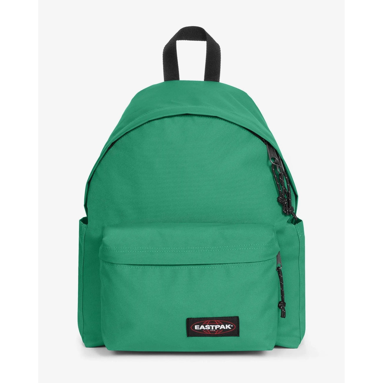 Zaino Eastpak Padded Pak'r Tech verde; 40x30x18 cm. 100% nylon idrorepellente, scomparto imbottito laptop 14" e tasca posteriore antifurto. Doppie tasche laterali e spallacci imbottiti regolabili. Vista Frontale 