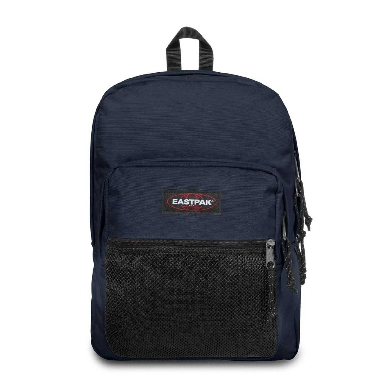 Zaino Eastpak Pinnacle Blu scuro; Dimensioni 42x32x25.5 cm. Doppio scomparto capiente in 100% poliammide. Tasca con organizer, tasca esterna in mesh, schienale e spallacci imbottiti antiscivolo.