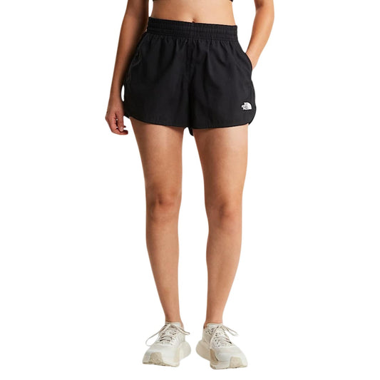 The North Face Flex 2 in 1 Shorts; tecnologia FlashDry™, fodera interna con tasca telefono, vita elastica. Il pantaloncino tecnico definitivo per corsa e palestra. Vista frontale 