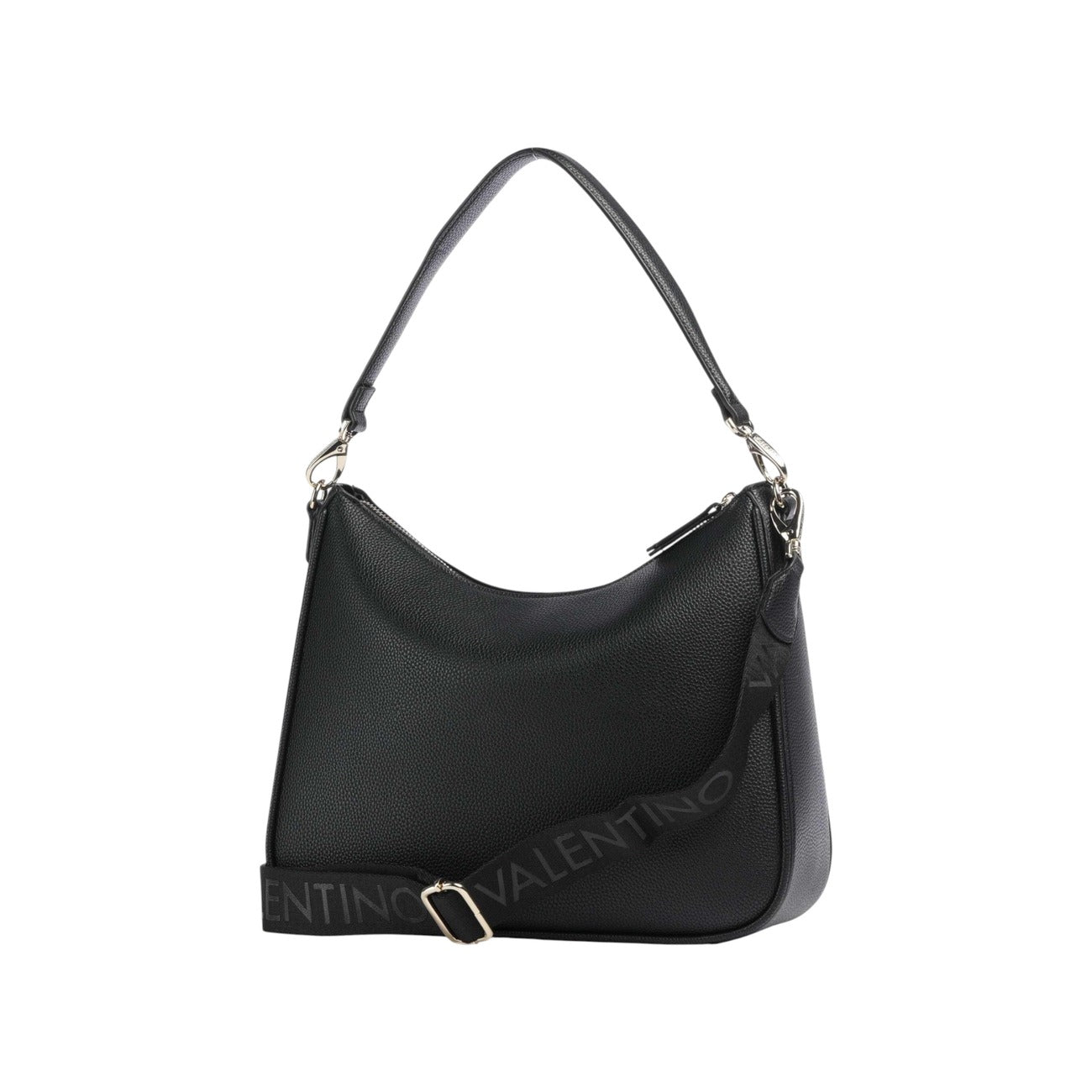 Valentino Bags Borsa Donna Nera - Borsa a Mano con Tracolla Cerniera e Tasche 32x26.5x10cm